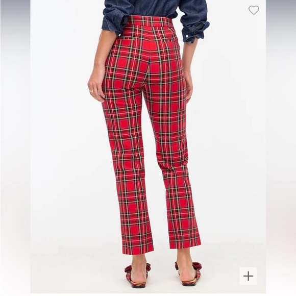 J. Crew Tartan Kelsey crop pants size 2 - Picture 2 of 16